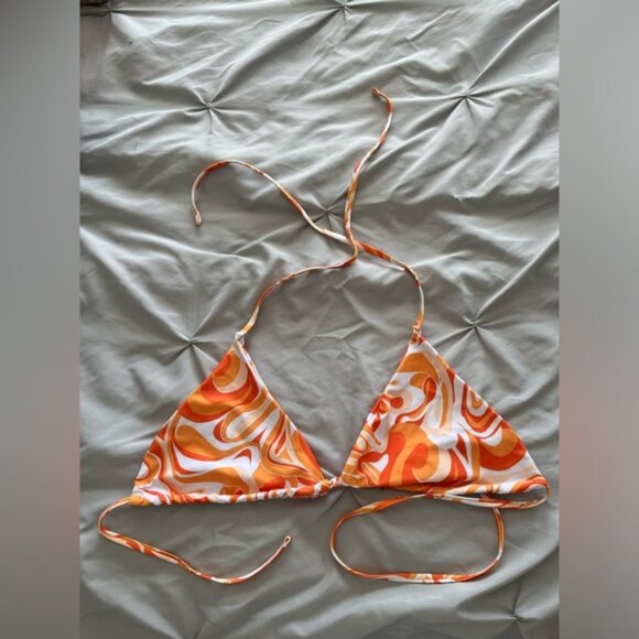 SHEIN COLOURFUL BIKINI TOP SIZE LARGE - Picture 1 of 4